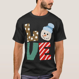 Snowman Love vintage T-Shirt