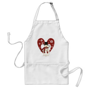 Snowman Loves Snow T-shirts and Gifts Standard Apron