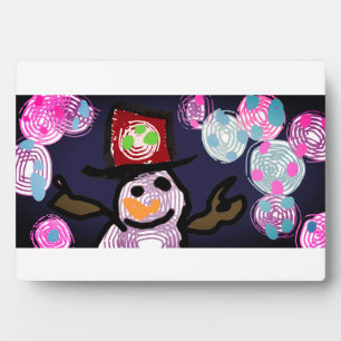 Snowman lovey plaque