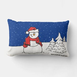 Snowman Lumbar Cushion