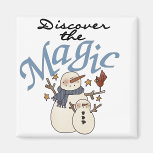 Snowman Magic T-shirts and Gifts Magnet
