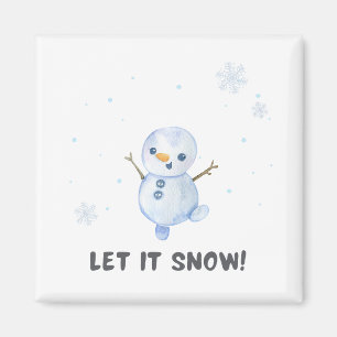 Snowman magnet