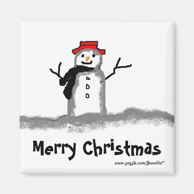 Snowman Magnet (Front)