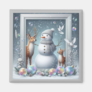 Snowman Magnet
