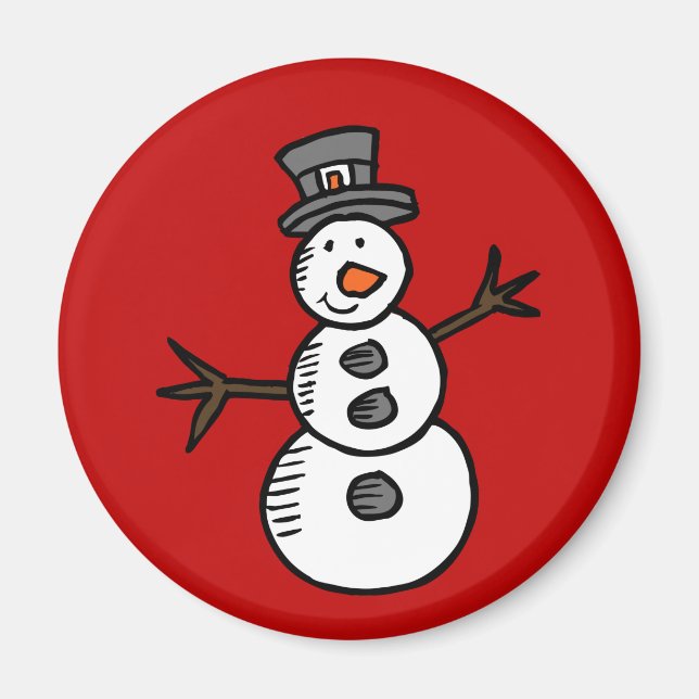 Snowman Magnet (Front)