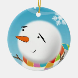 Snowman Masterpiece Christmas Ornament