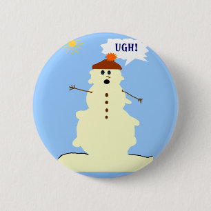 snowman melting button