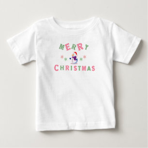 Snowman Merry Christmas  Baby T-Shirt