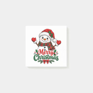 Snowman Merry Christmas Post-it Notes