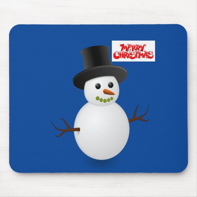 Snowman Mouse Pad (Front)