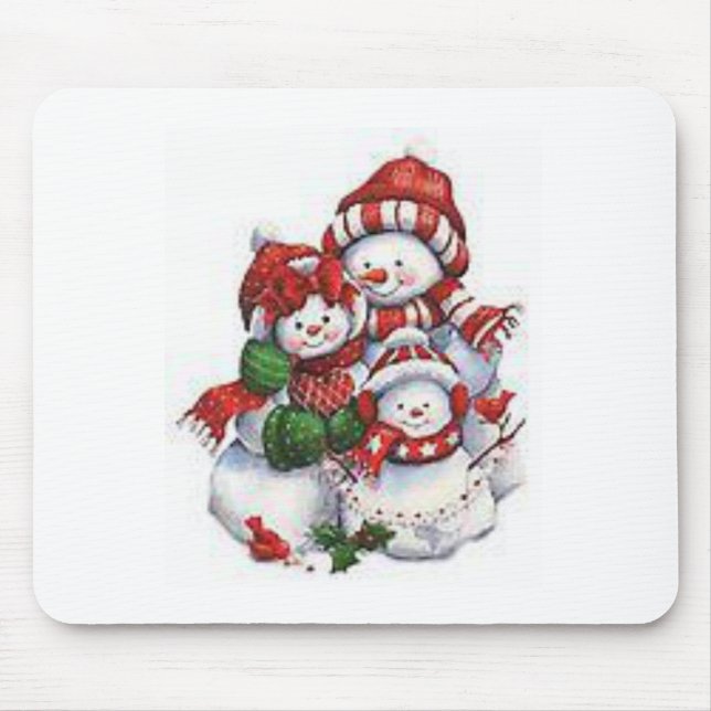 Snowman Mouse Pad (Front)