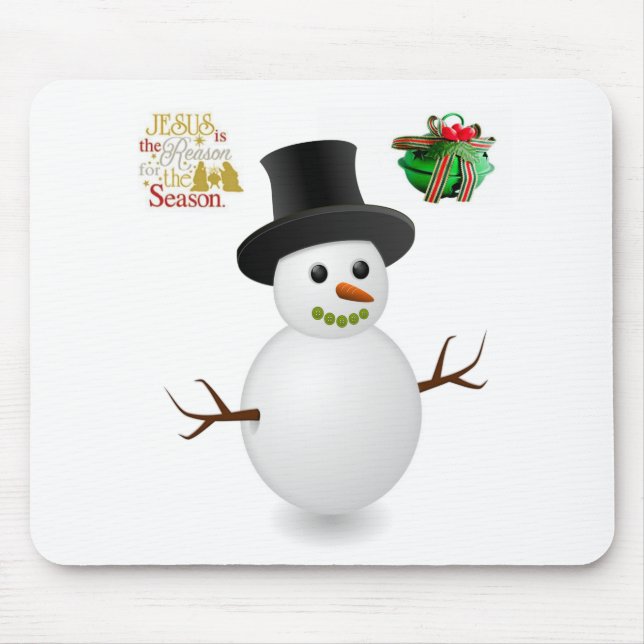 Snowman Mouse Pad (Front)