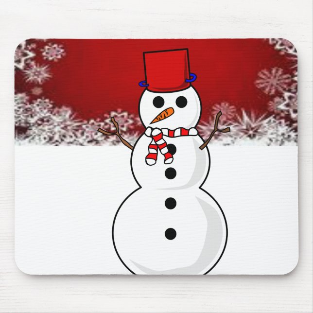 Snowman Mouse Pad (Front)