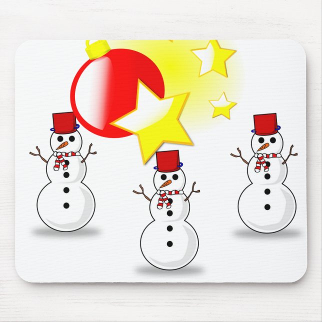 Snowman Mouse Pad (Front)