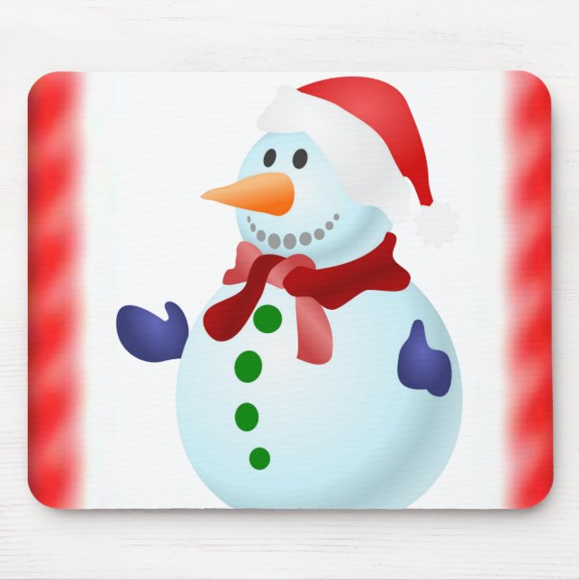 Snowman Mouse Pad (Front)