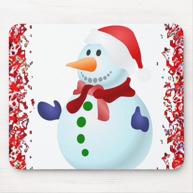 Snowman Mouse Pad (Front)