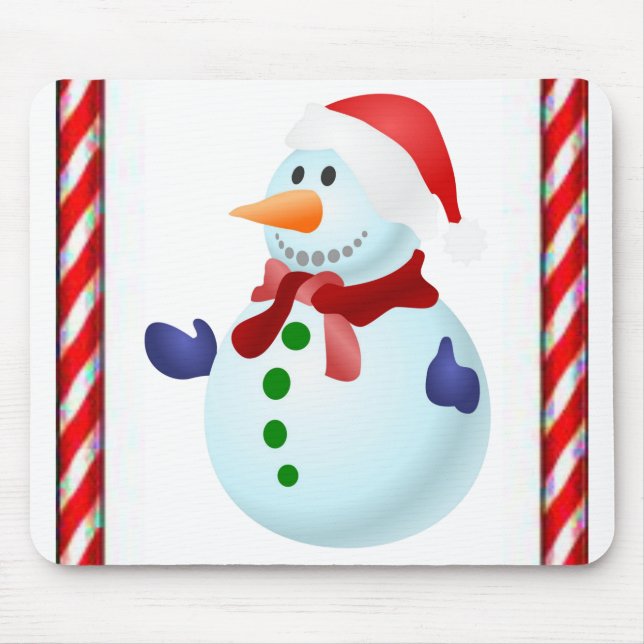 Snowman Mouse Pad (Front)