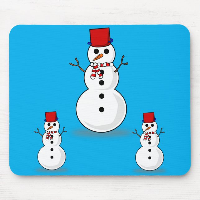 Snowman Mouse Pad (Front)
