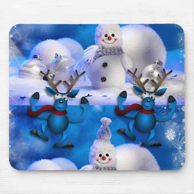 Snowman Mouse Pad (Front)