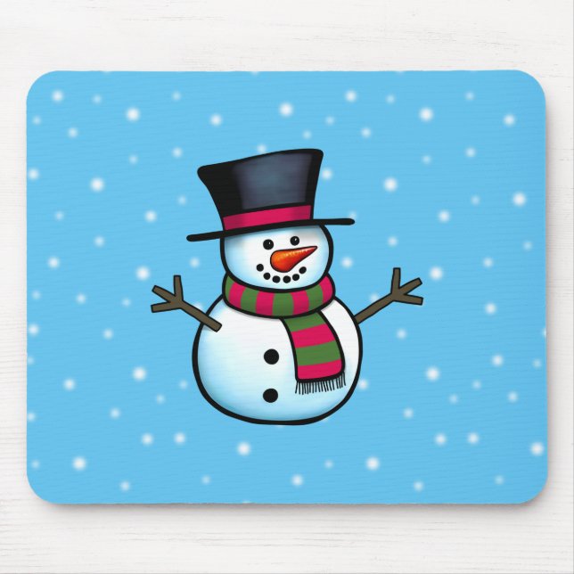 Snowman Mouse Pad (Front)