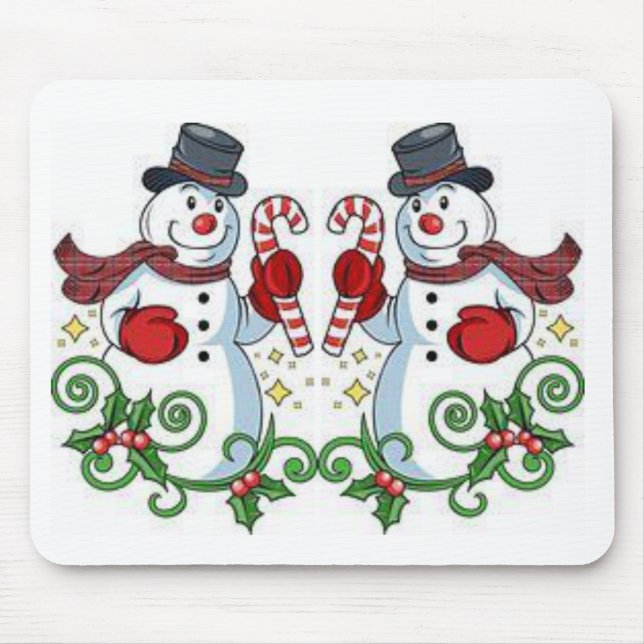 Snowman Mouse Pad (Front)