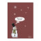 Snowman Moving Announcement Card