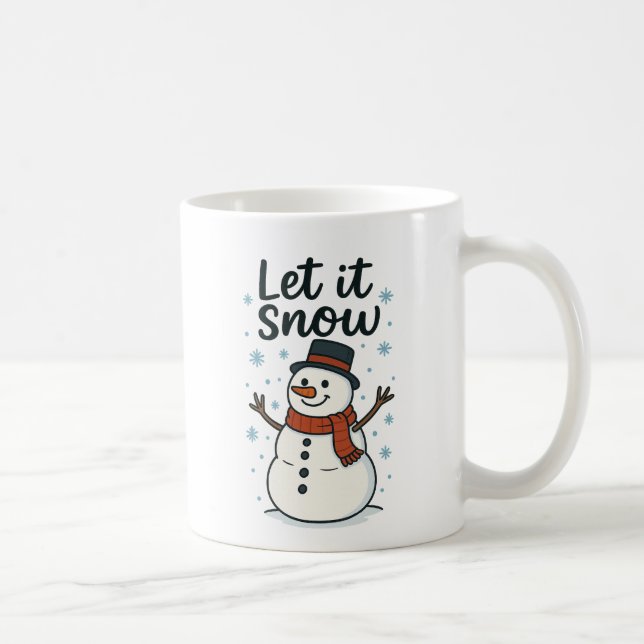 Snowman Mug – Cosy Winter Christmas Coffee Cup (Right)