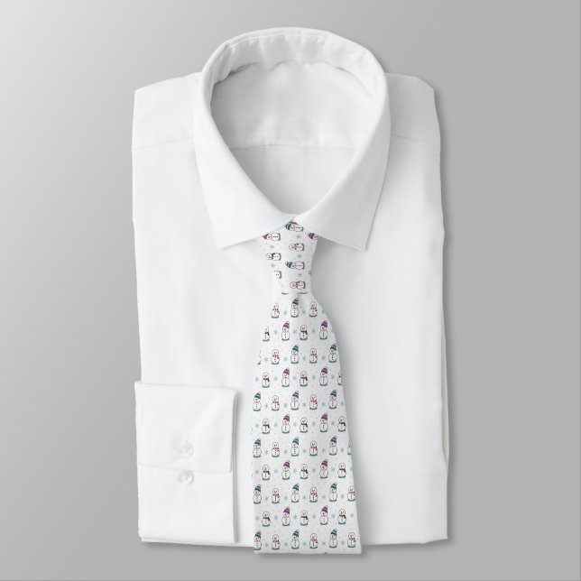 Snowman Neck Tie (Tied)