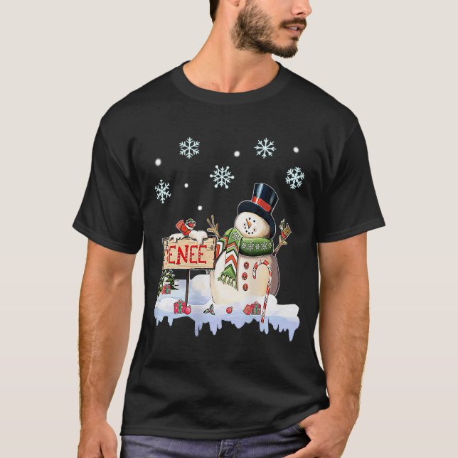Snowman nenee Freeze Christmas Party  Xmas T-Shirt (Front)
