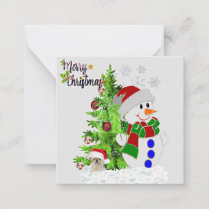 Snowman Notecard