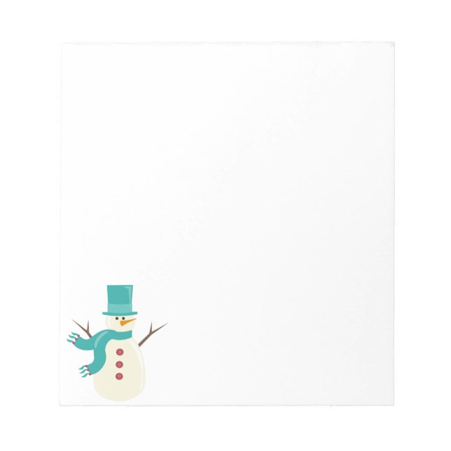 Snowman Notepad (Front)