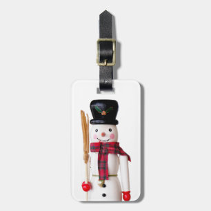 Snowman Nutcracker - Personalised Text Luggage Tag