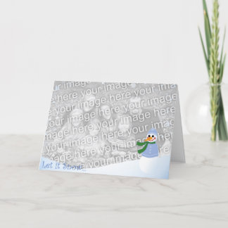 Snowman on the Bank Holiday Card