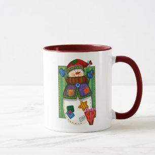 Snowman Patches Mug