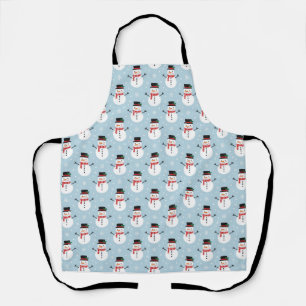 Snowman pattern apron