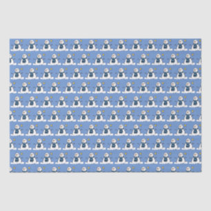 Snowman Pattern Design Tissue Paper