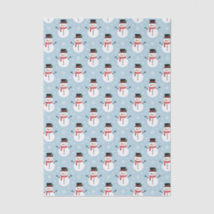Snowman pattern tissue paper