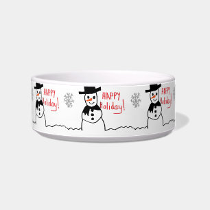 Snowman Pet Bowl