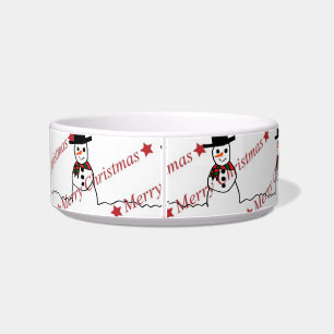 Snowman Pet Bowl