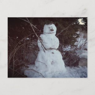 Snowman Photo Postcard