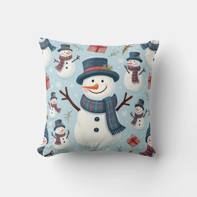 snowman pillow cushion (Front)