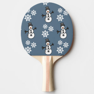 Snowman Ping Pong Paddle