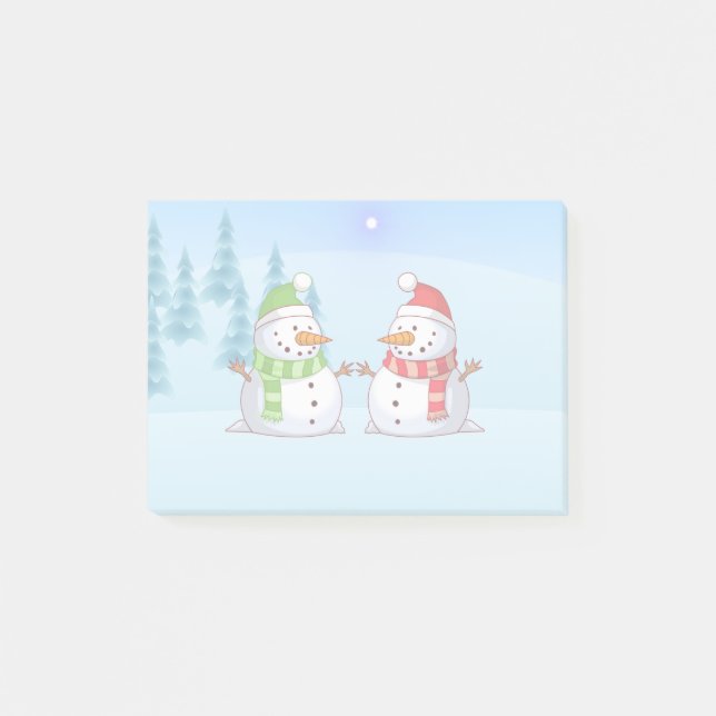 Snowman Playdate Post-it Notes (Front)