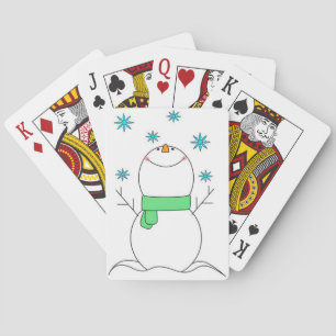 Snowman Playing Cards