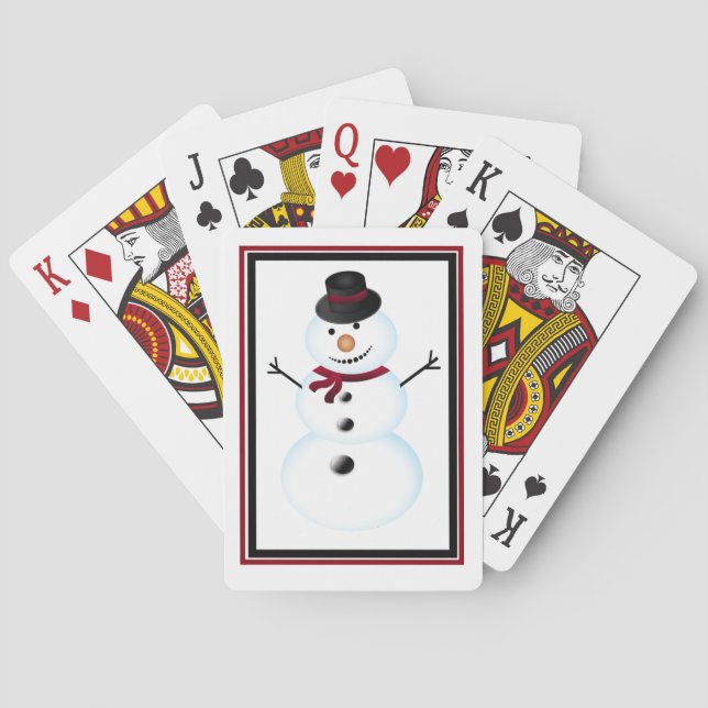 Snowman Playing Cards (Back)
