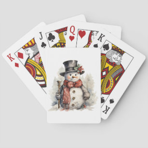 Snowman Playing Cards