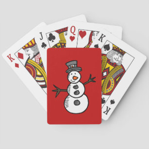 Snowman Playing Cards