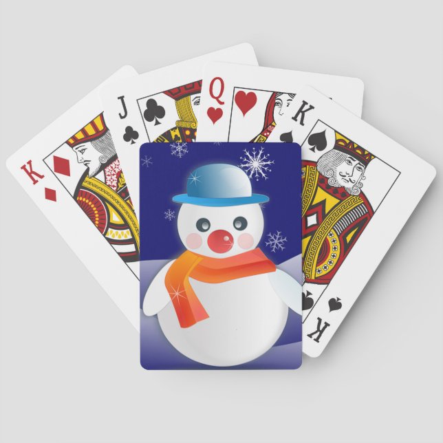 Snowman Playing Cards (Back)
