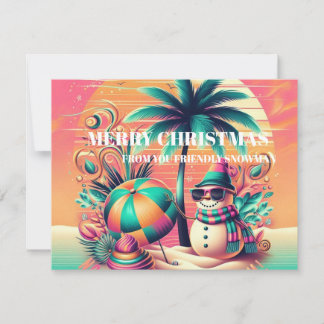 SNOWMAN POST CARD