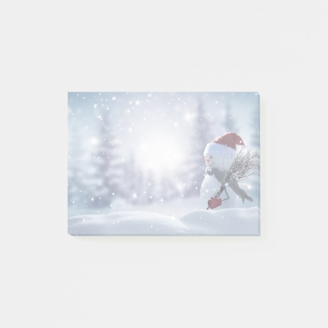 Snowman post it note pad (Front)